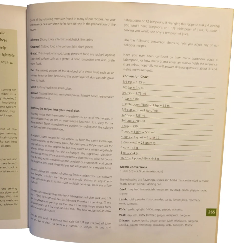 LA Lite Cookbook Simple Recipes Simply Delicious 266 Pages With Color Pictures